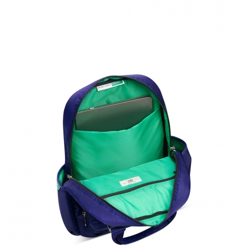 خرید کوله پشتی دلسی کالربلاک بنتون رنگ سرمه ای چمدان ایران -   COLORBLOCK BACKPACK DELSEY PARIS 376461002 chamedaniran 4